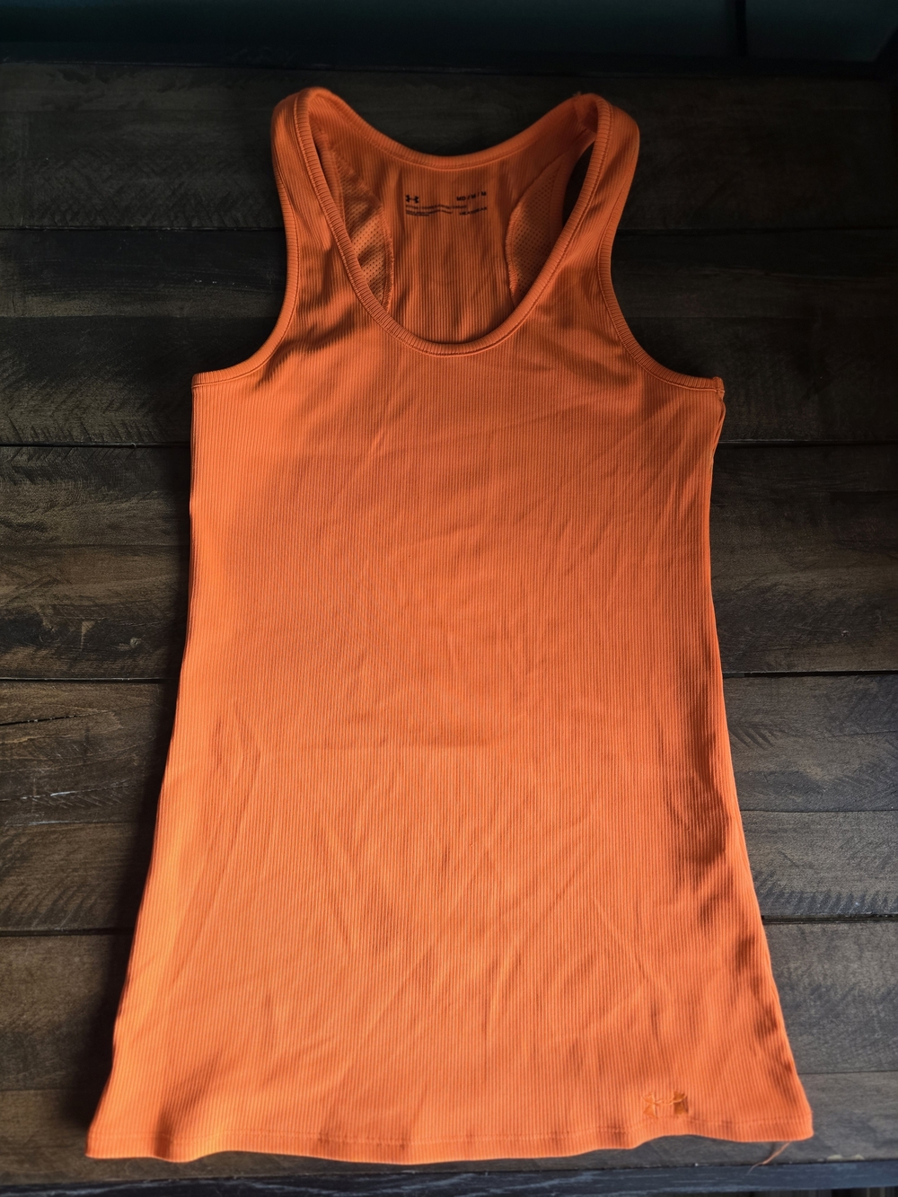 Under Armour Women's Bright Orange Ribbed Racerback Tank
